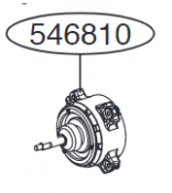 EAU60905403 Fläktmotor utedel