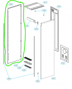 Cabinet Assembly left/vänster sida