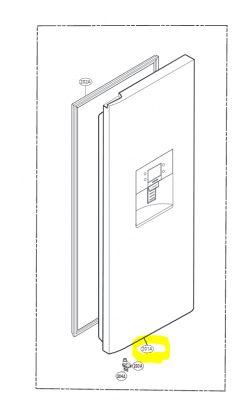 ADD75176242 Door Foam Assembly,Freezer
