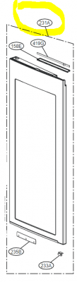 ADD75936101 Door Foam Assembly,Home Bar