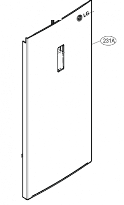 ADD76195840 Door Foam Assembly,Refrigerator