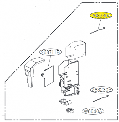 EBG61106803 Thermistor Assembly,NTC