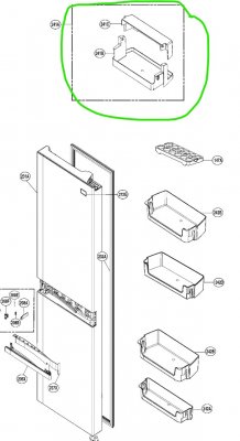 LG kylhylla
Basket,Door AAP73832501