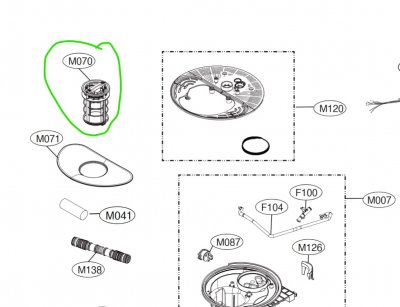 LG Filter Assembly,Mesh ADQ74693702