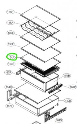 LG Glashylla 154A AHT74973841