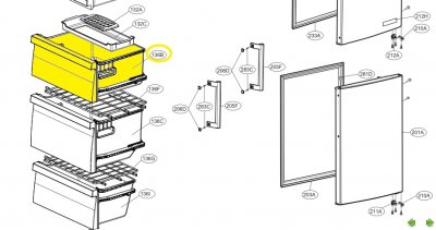 AJP74874402 Tray Assembly,Drawer
