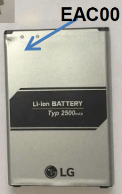 EAC63321601 BATTERI