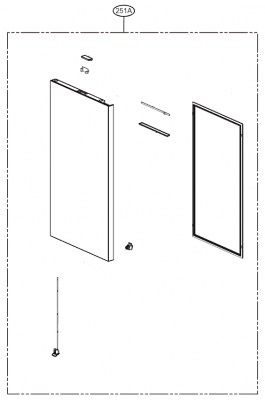 ADC30011113 Door Assembly,Home Bar