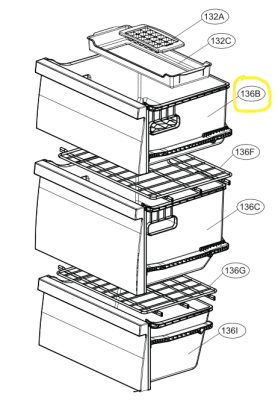 AJP74874401 Tray Assembly,Drawer