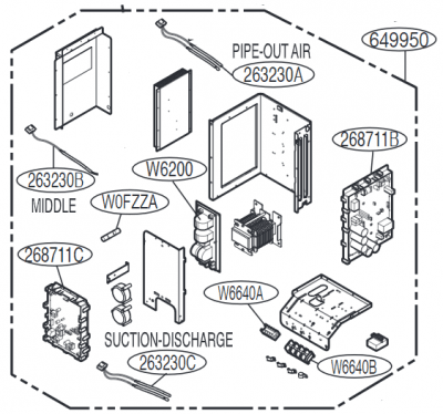 ABQ72945202 Case Assembly,Control(Outdoor)