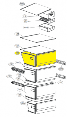 AJP76397104 Tray Assembly,Drawer