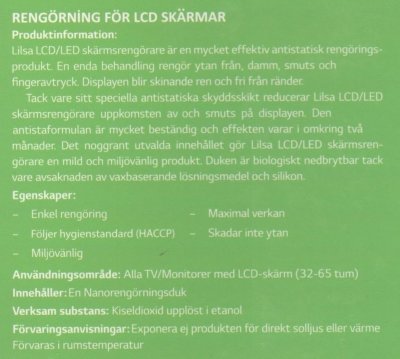 Lilsa Nano rengörningsduk för LED/LCD 3 pack