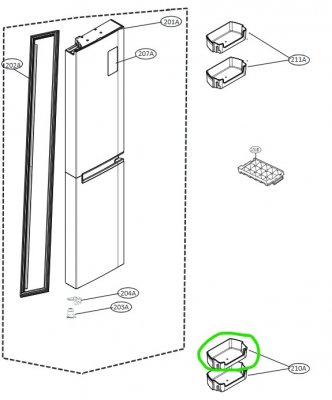 MAN63668501 Basket,Door