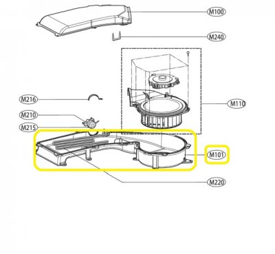 MCZ62952501 Duct,Outlet