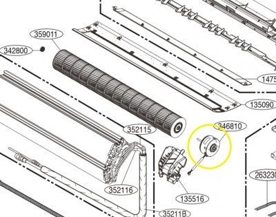 4681A20091S Fläktmotor