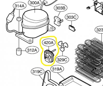 4681JK1001F MOTOR ASSEMBLY,COOLING