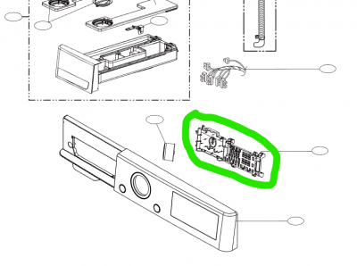 EBR35385814, PCB Assembly,Display(Onboarding)