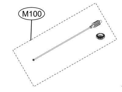 AGM75510003 Gear + Shaft Assembly Dishwasher LG XD-G