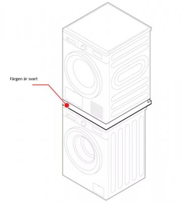 Stackning kit EBZ30427801 Svart dark silver