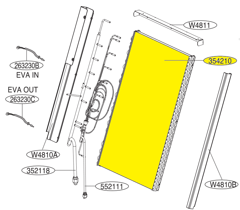ADL73740903 Evaporator Assembly,First Lgdelar.se